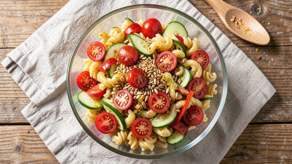 Byerlys Sunflower Pasta Salad Recipe: Nutty Seed Crunch Meets Lemon Herb Brightness