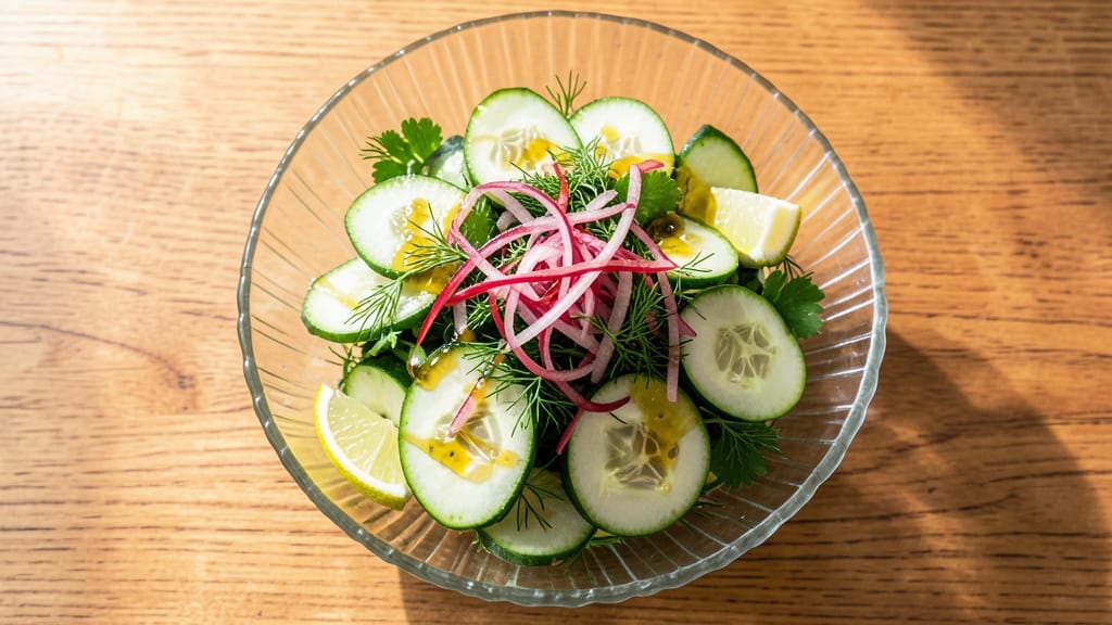 Cucumber Salad Recipe No Mayo: Zesty Lime and Herb Crunch Without Creaminess