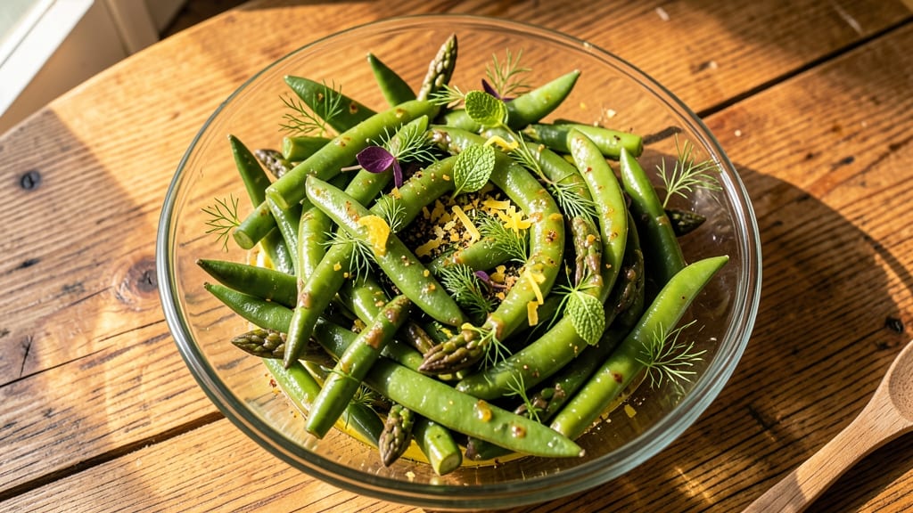 Asparagus and Snap Pea Salad Recipe: Bright Crunch With Lemon-Herb Zing