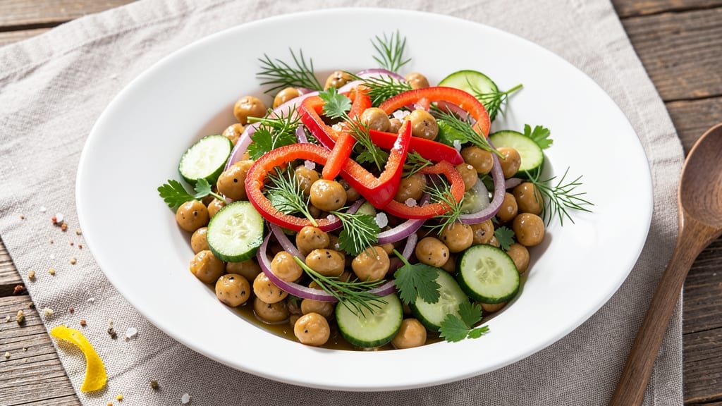 Natasha's Kitchen Chickpea Salad Recipe: Herb-Packed Crunch Without the Mayo