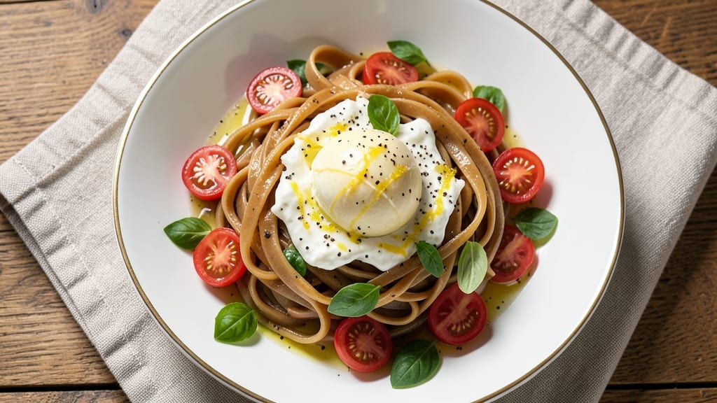 Burrata Pasta Salad Recipe: Creamy Cheese Ribbons Over Fresh Pasta