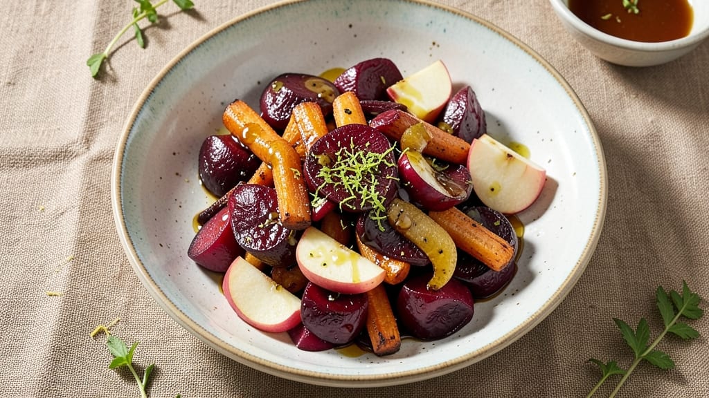 Beet Carrot Apple Salad Recipe: Vibrant Tri-Color Crunch With Honey-Lime Dressing