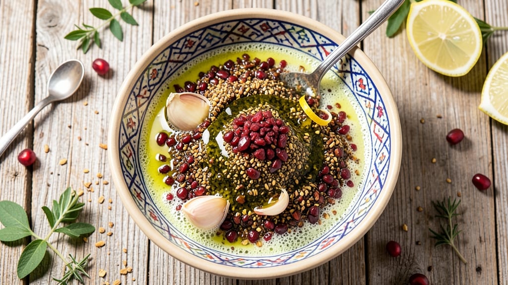 Authentic Fattoush Salad Dressing Recipe: Lemon-Sumac Zing With Crispy Pita Crunch