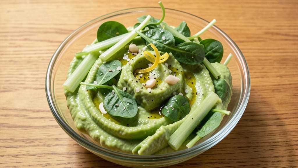 Avocado Chopped Salad Recipe: Creamy Avocado Dressing with Crisp Celery Crowns