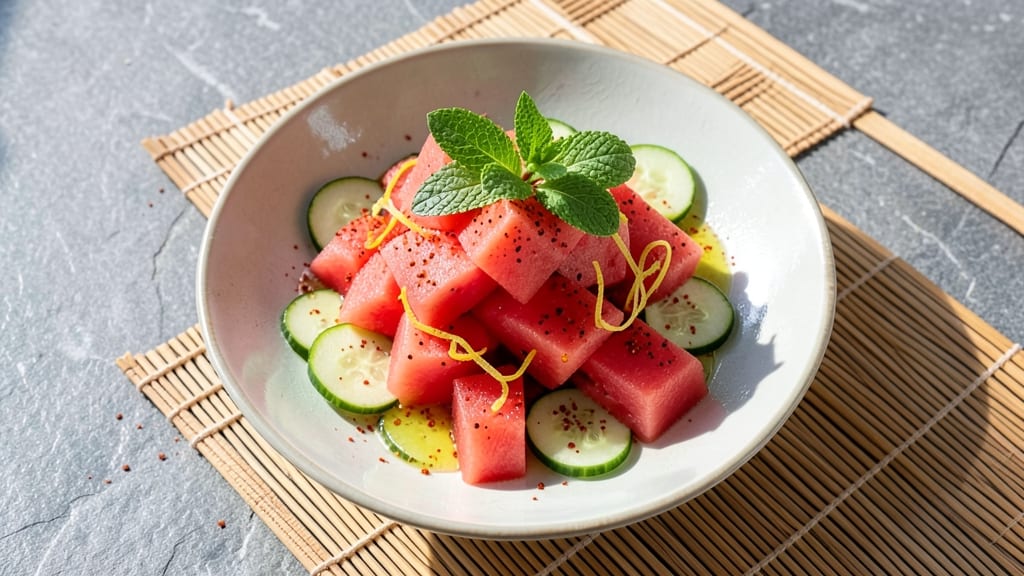 Asian Watermelon Salad Recipe: Sweet Spice Balance With Crispy Edges