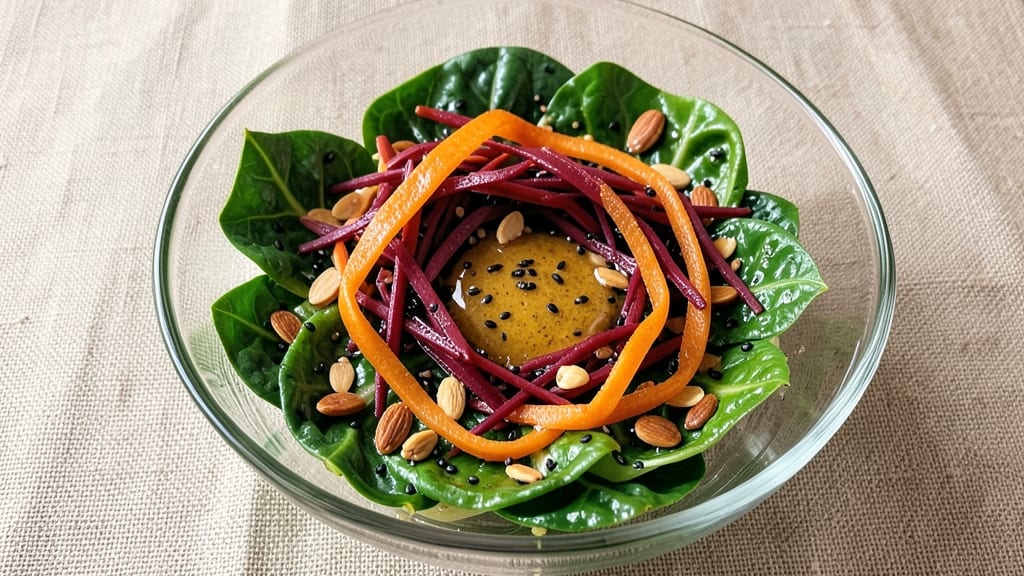 Asian Napa Cabbage Salad Recipe: Crunchy Slivered Almonds and Sesame-Ginger Dressing