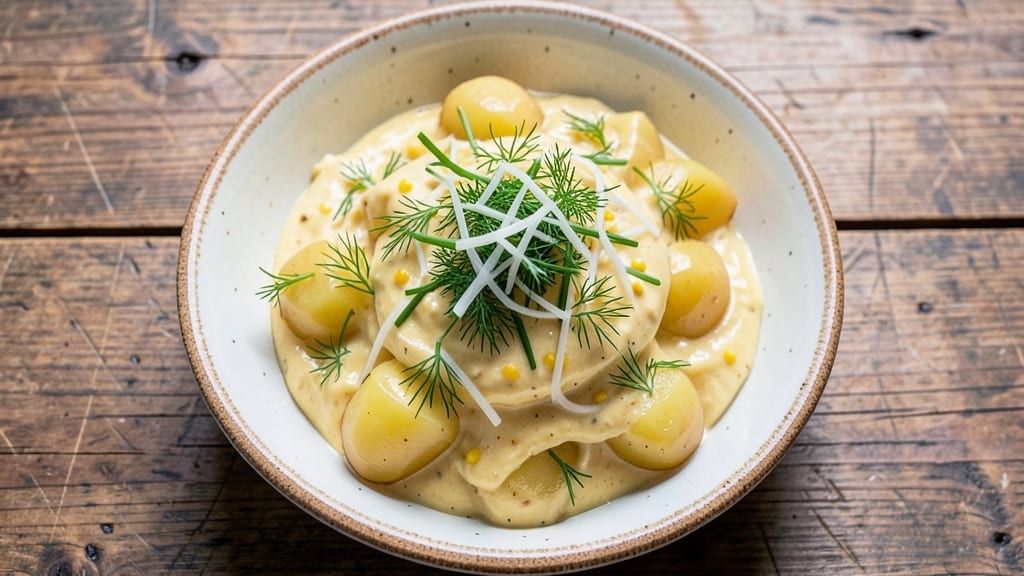 Bad Brads' Potato Salad Recipe: Herb-Infused Mustard Mayonnaise with Crispy Bacon Bites