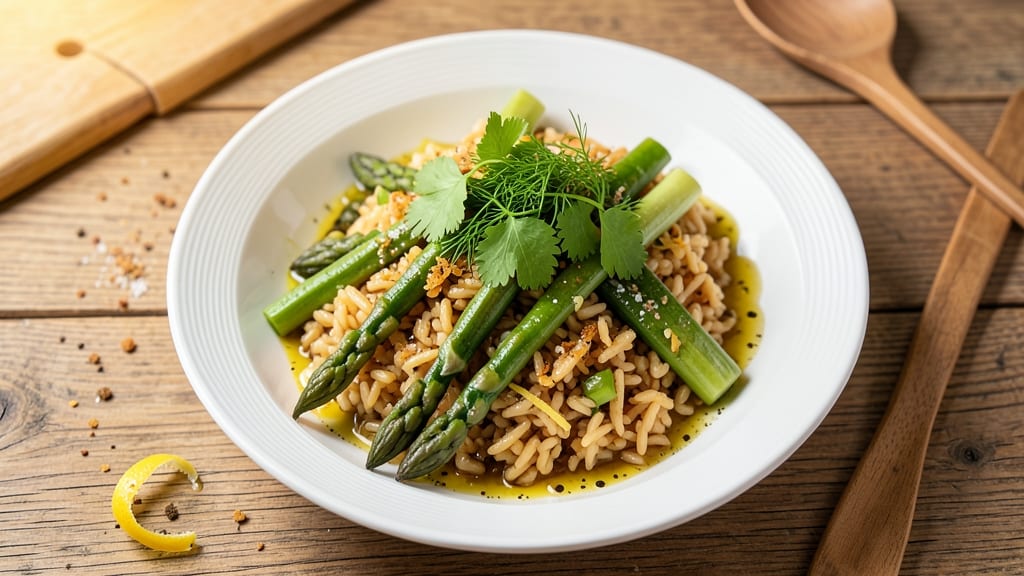 Asparagus and Orzo Salad Recipe: Bright Herb Dressing with Crispy Edges