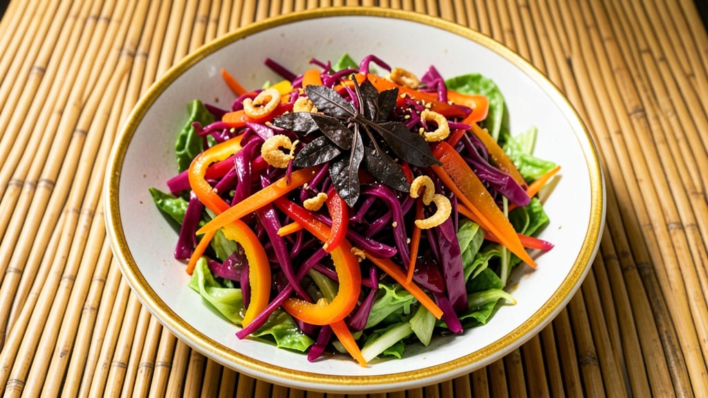 Burmese Rainbow Salad Recipe: Vibrant Lime-Chili Zing with Crunchy Edges