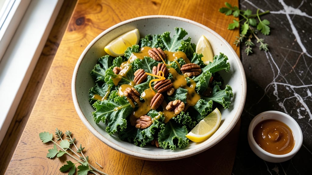 Blue Apron Kale Salad Recipe: Crispy Pecan Clusters and Tangy Lemon Vinaigrette