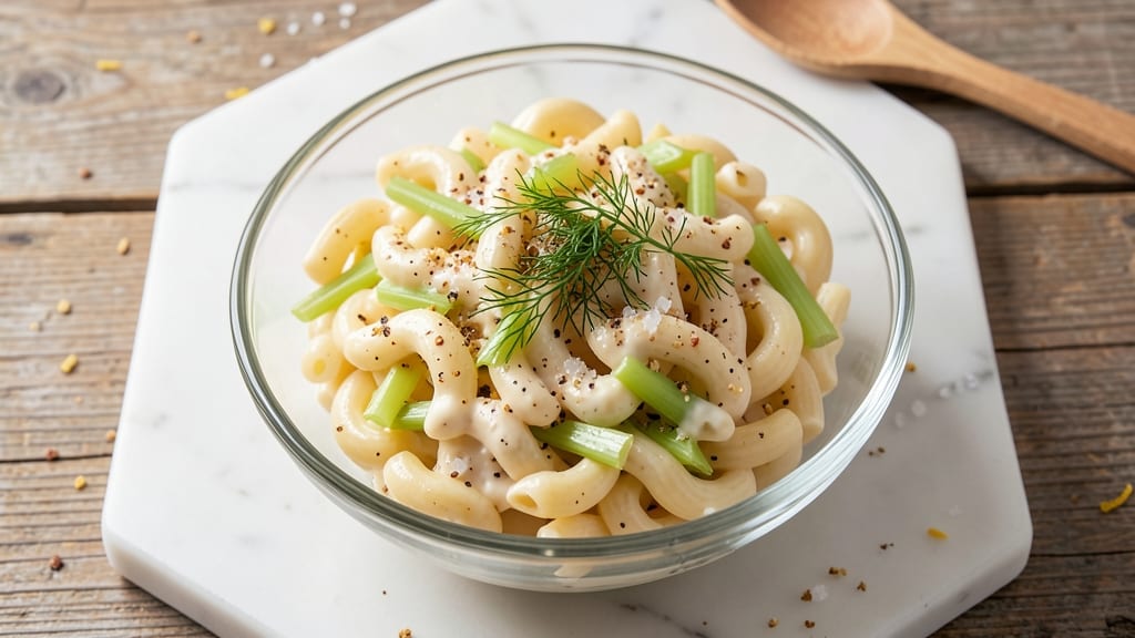 Best Foods Original Macaroni Salad Recipe: Celery Crown Crunch Meets Creamy Herb Magic