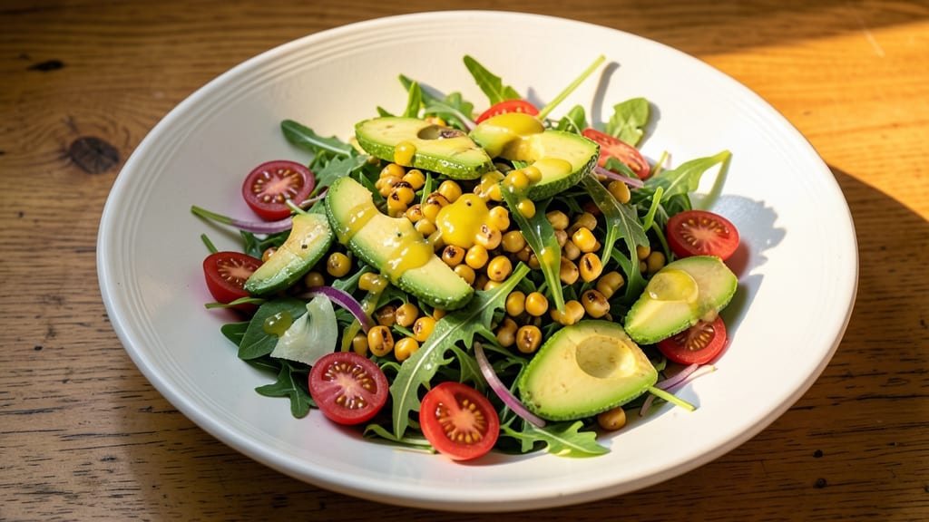 Arugula and Corn Salad Recipe: Sweet Corn and Peppery Greens Balance