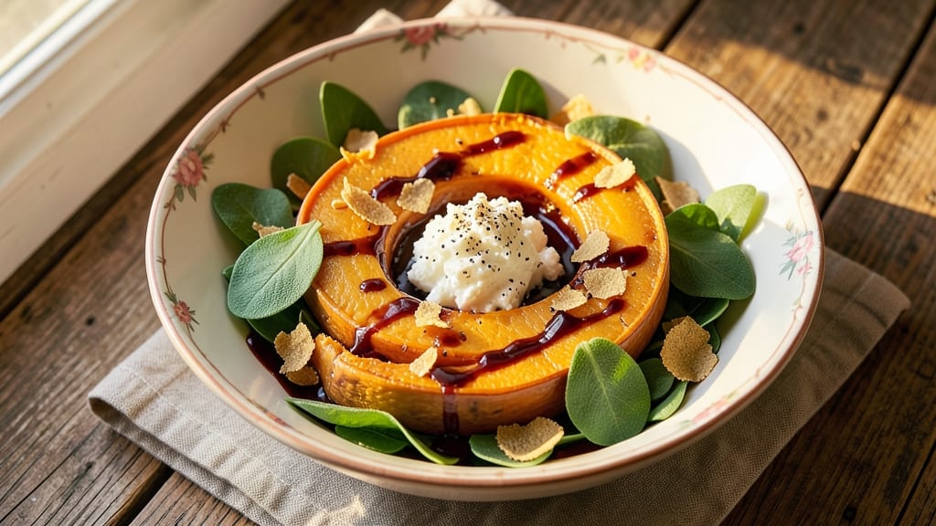 Autumn Salad Recipe Ideas: Warm Roasted Squash and Crispy Sage Twist