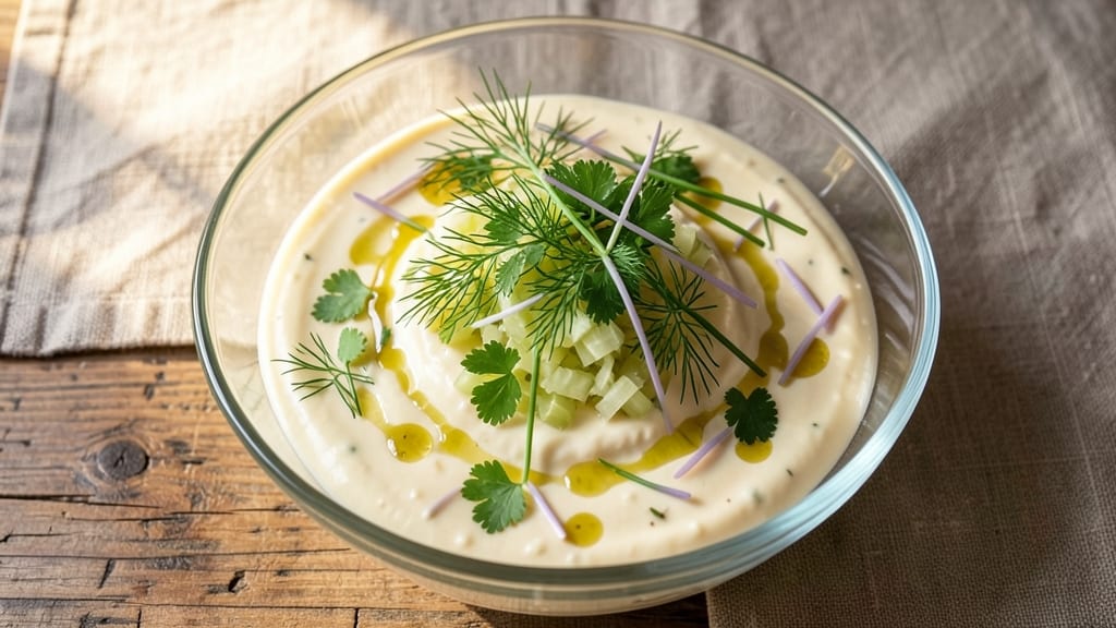 Angelo Pietro Salad Dressing Recipe: Celery Crown Crunch Meets Herb Cream Cheese Fusion