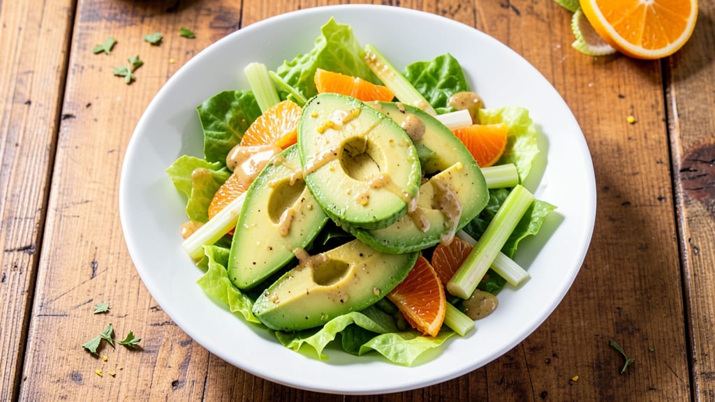 Avocado Summer Salad Recipe: Bright Citrus Pop and Crunchy Celery Crowns