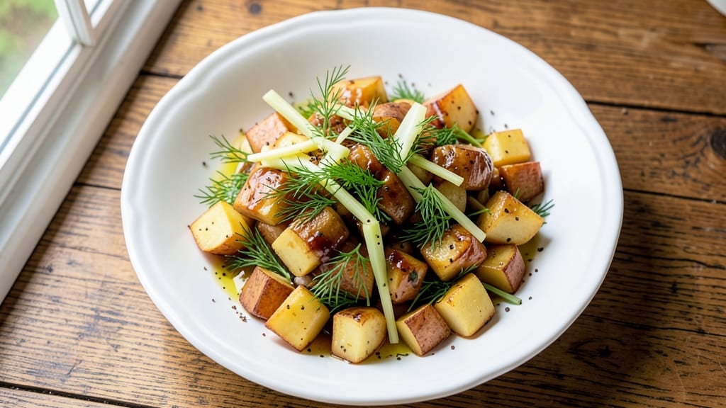 Dill Potato Salad Recipe No Mayo: Zesty Herb Vinaigrette With Crisp Celery Crowns