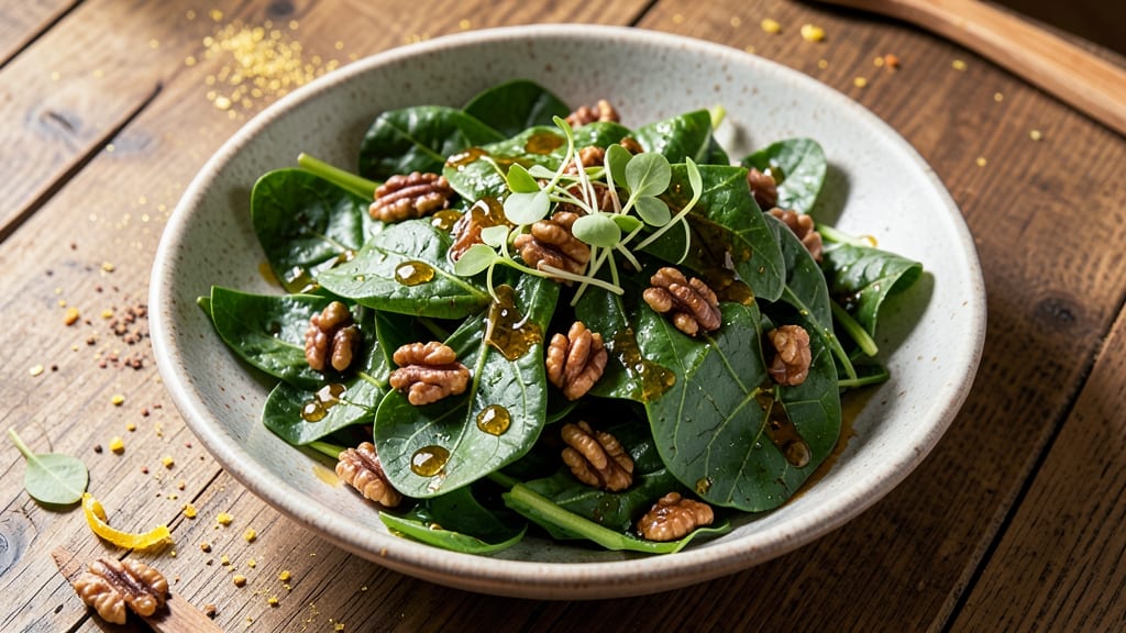 Beet Leaf Salad Recipe: Earthy Greens With Nutty Walnut Crunch