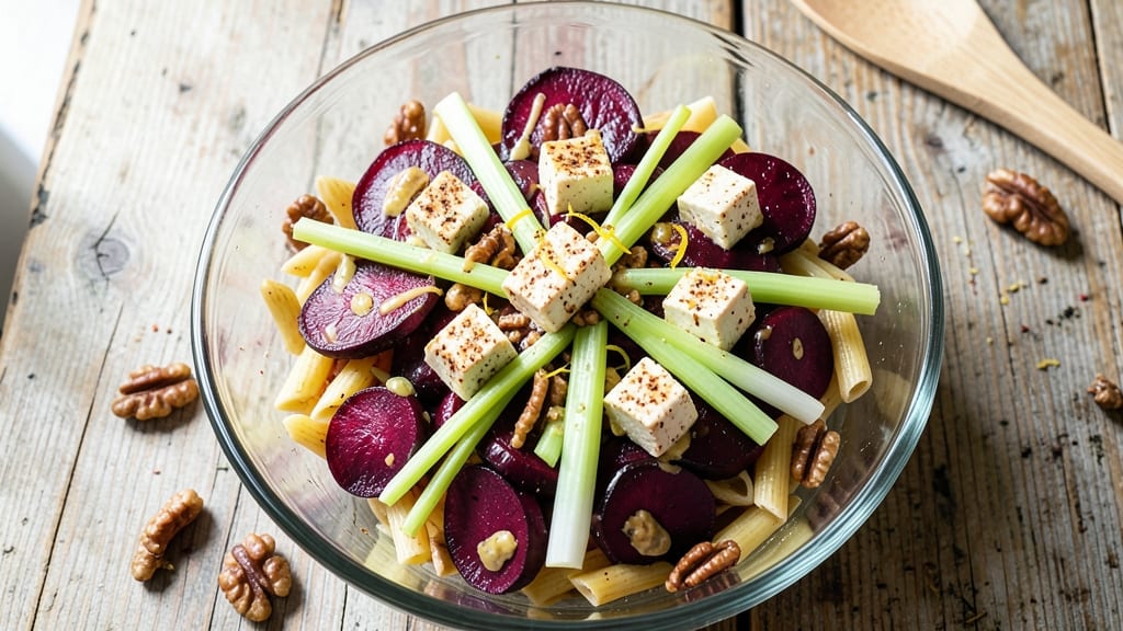 Beet Pasta Salad Recipe: Earthy Sweetness Meets Crisp Celery Crowns