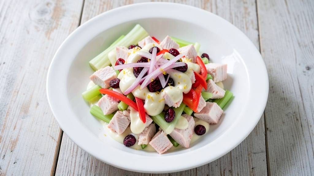 Costco Chicken Salad Recipe With Cranberries: Sweet-Tart Pop and Creamy Herb Harmony