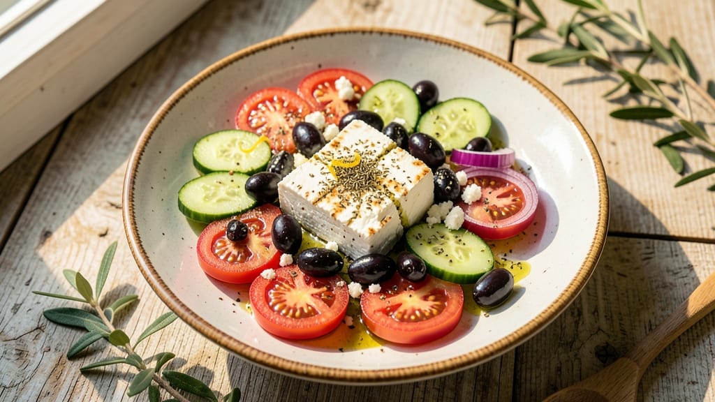 Athenian Salad Recipe: Crisp Cucumber, Tomato, and Feta Brilliance