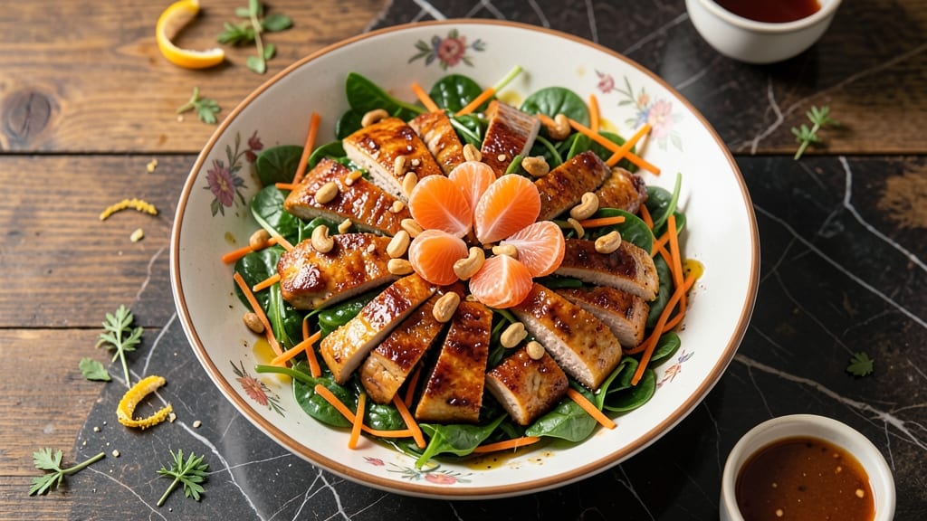 Asian Chicken Salad Recipe With Mandarin Oranges: Citrusy Sweetness Meets Crispy Protein Bites