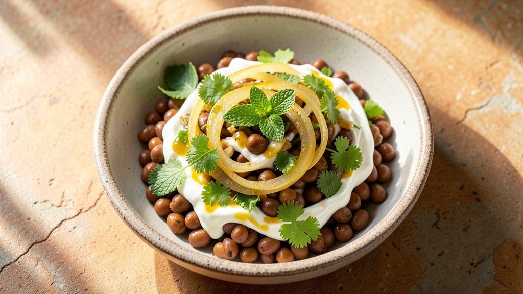 Black Eyed Peas Salad Indian Recipe: Spiced Chickpea Crunch with Minty Yogurt Twist