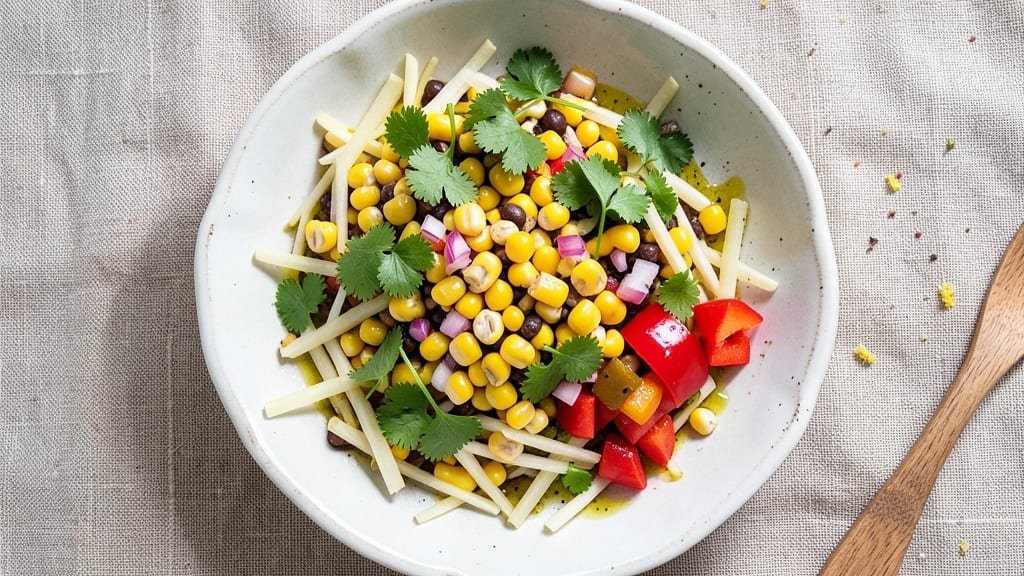 Black Bean Jicama Corn Salad Recipe: Crunchy, Creamy, and Crowd-Pleasing