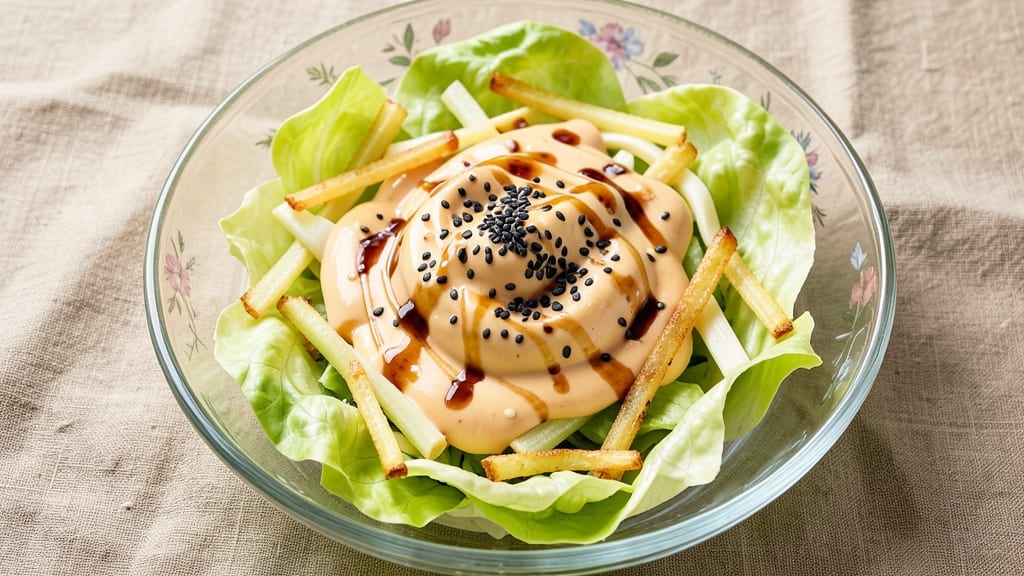 Kewpie Sesame Dressing Salad Recipe: Nutty Cream Cheese Crunch With Crisp Celery Crowns