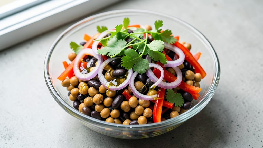 Bean Salad Meal Prep Recipe: Protein-Packed Lunchbox in 10 Minutes