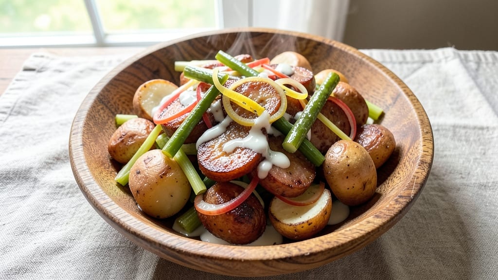 Bavarian Wurst and Celery Salad Recipe: Smoky Sausage and Crunchy Floret Harmony