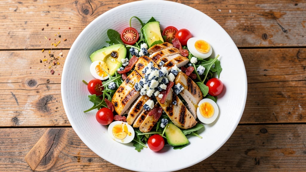 Basic Cobb Salad Recipe: Crispy Croutons and Juicy Chicken Harmony