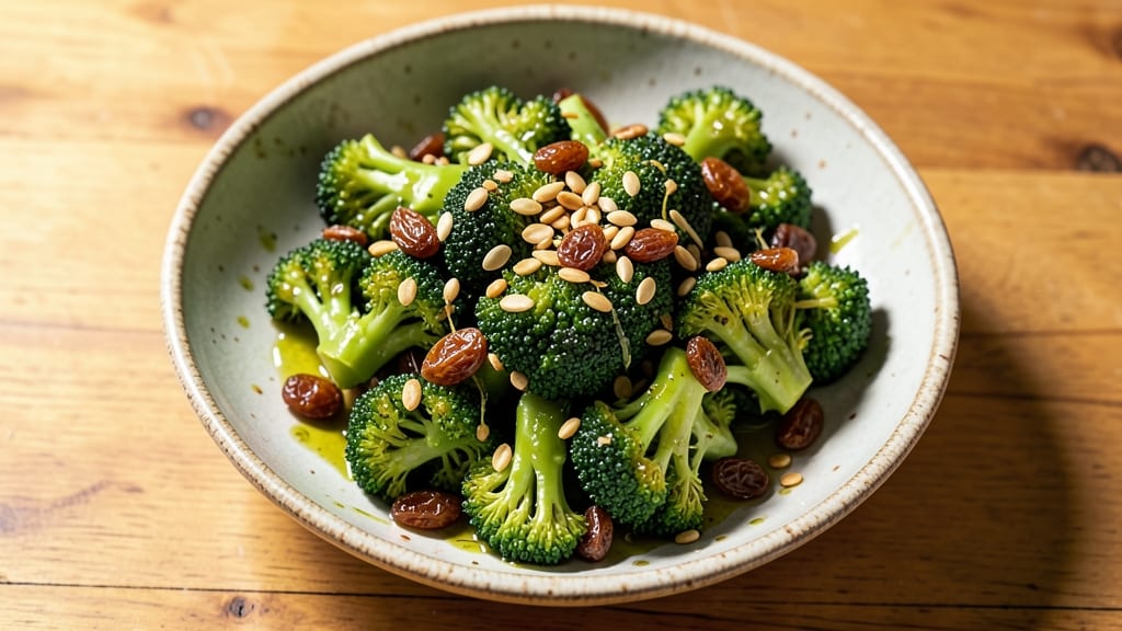 Broccoli Raisin Sunflower Seed Salad Recipe: Nutty-Sweet Crunch in Every Bite