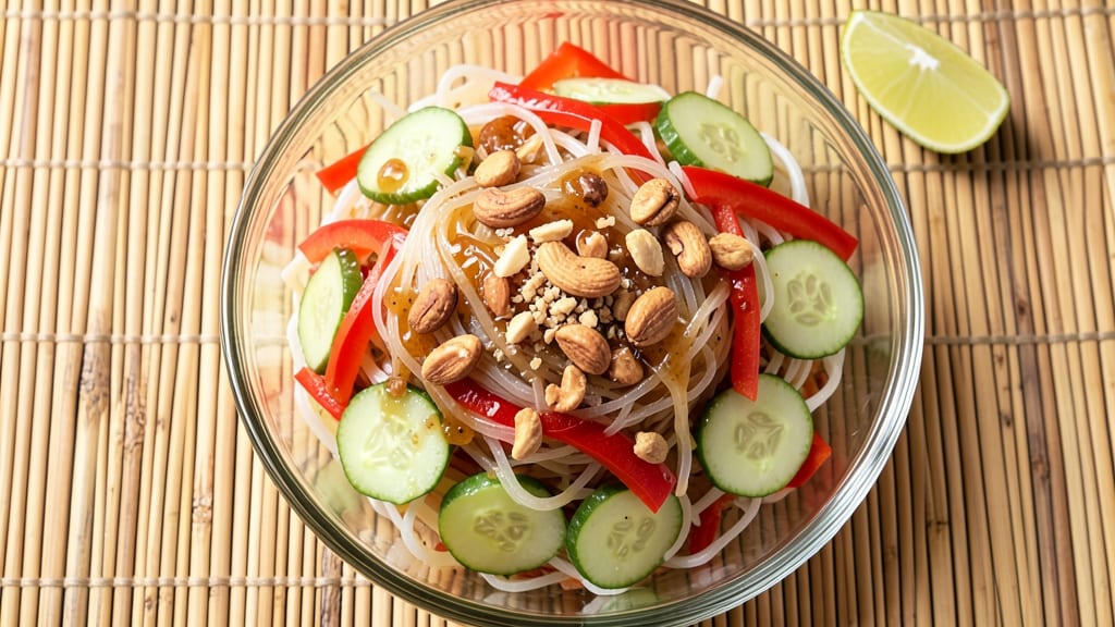 Bean Thread Noodle Salad Recipe: Silky Glass Noodles With Tangy Peanut-Lime Dressing