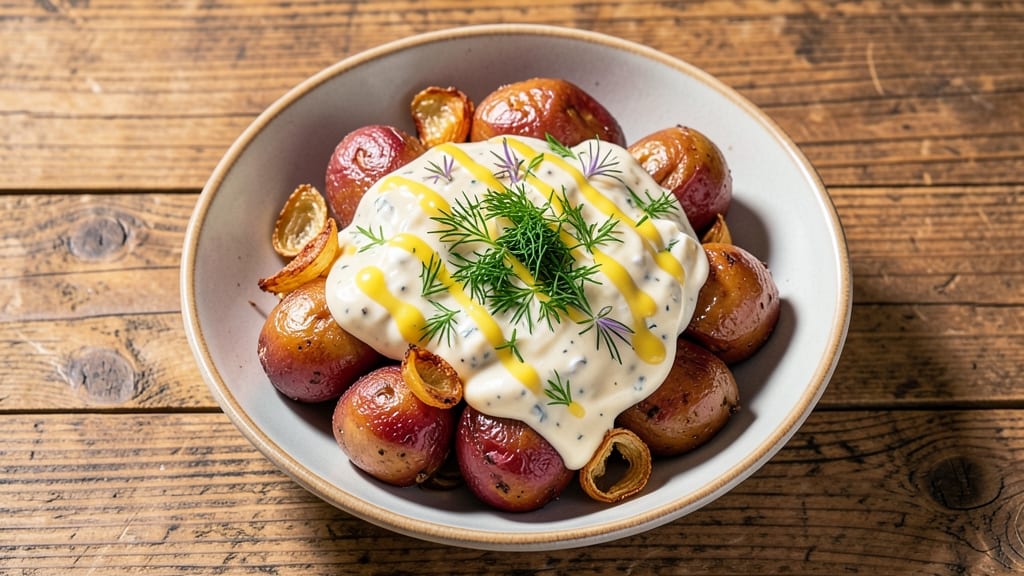 Baked Red Potato Salad Recipe: Warm Spuds and Creamy Herb Harmony