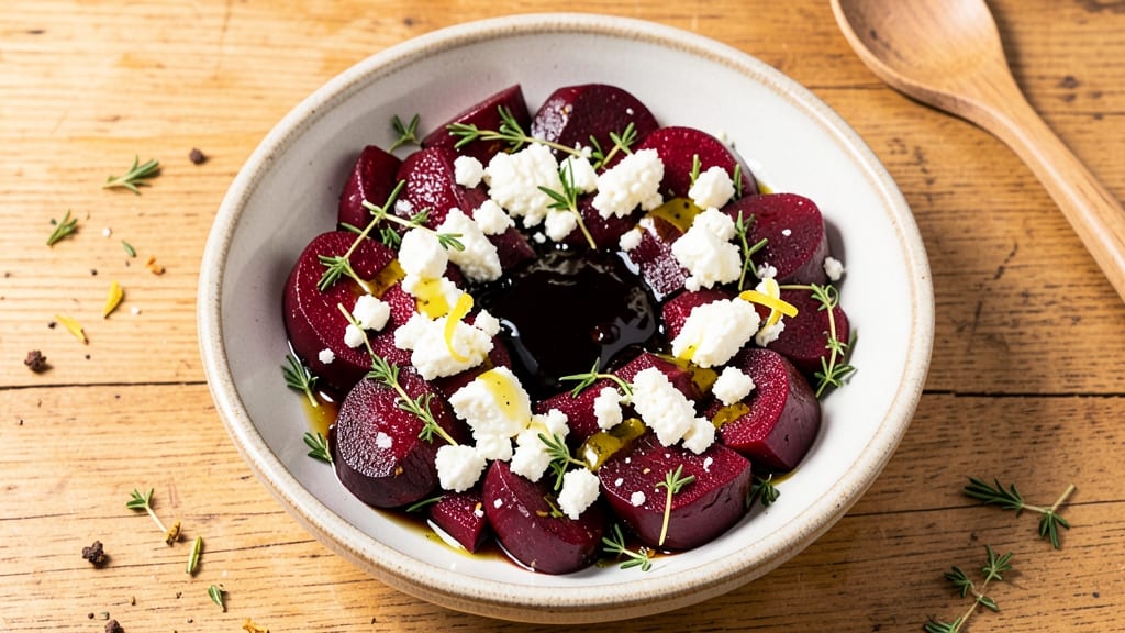 Beet Salad Recipe With Feta And Balsamic: Earthy Sweetness and Crunchy Feta Bites