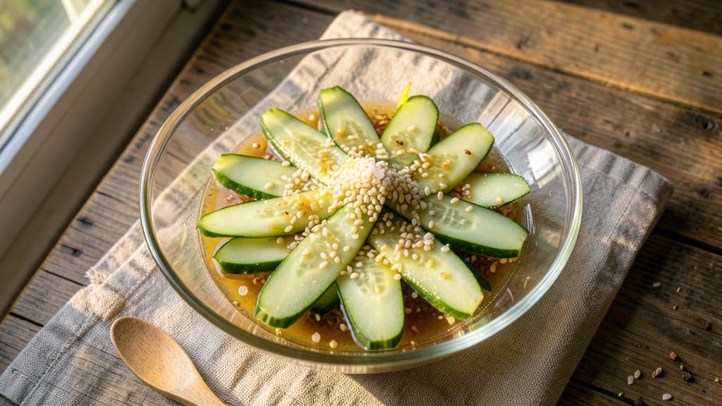 Japanese Cucumber Salad With Mirin Recipe: Crisp Refreshment in 15 Minutes