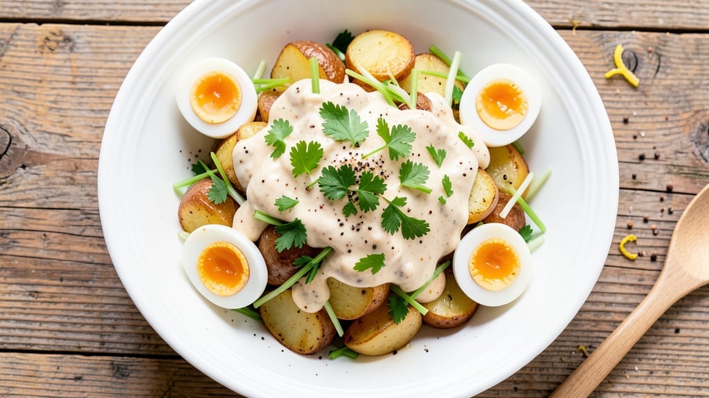 Best UK Potato Salad Recipe: Crisp Celery Crowns and Mustardy Herb Magic