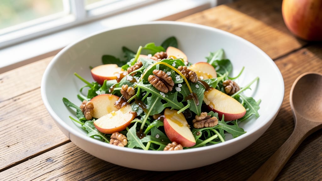Arugula Pear Walnut Salad Recipe: Sweet Tart Bite with Nutty Crunch
