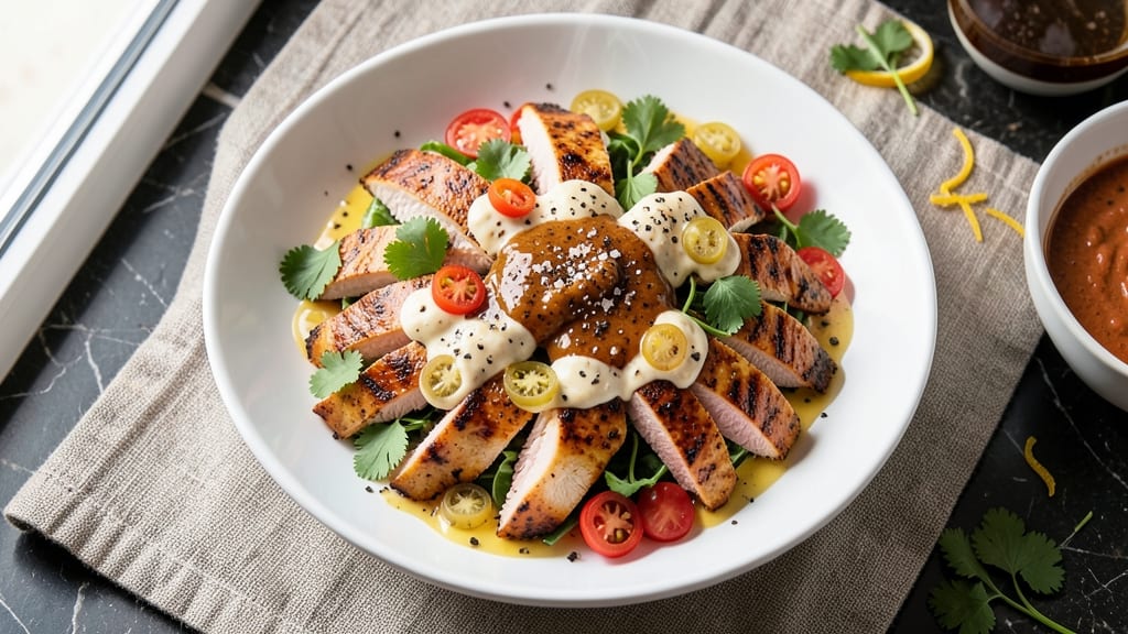 California Pizza Kitchen Chicken Salad Recipe: Smoky Chipotle Cream Cheese with Crunchy Celery Crowns