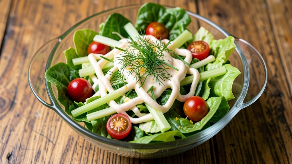 Bravo House Salad Recipe: Celery Crown Crunch and Herb Cream Cheese Balance