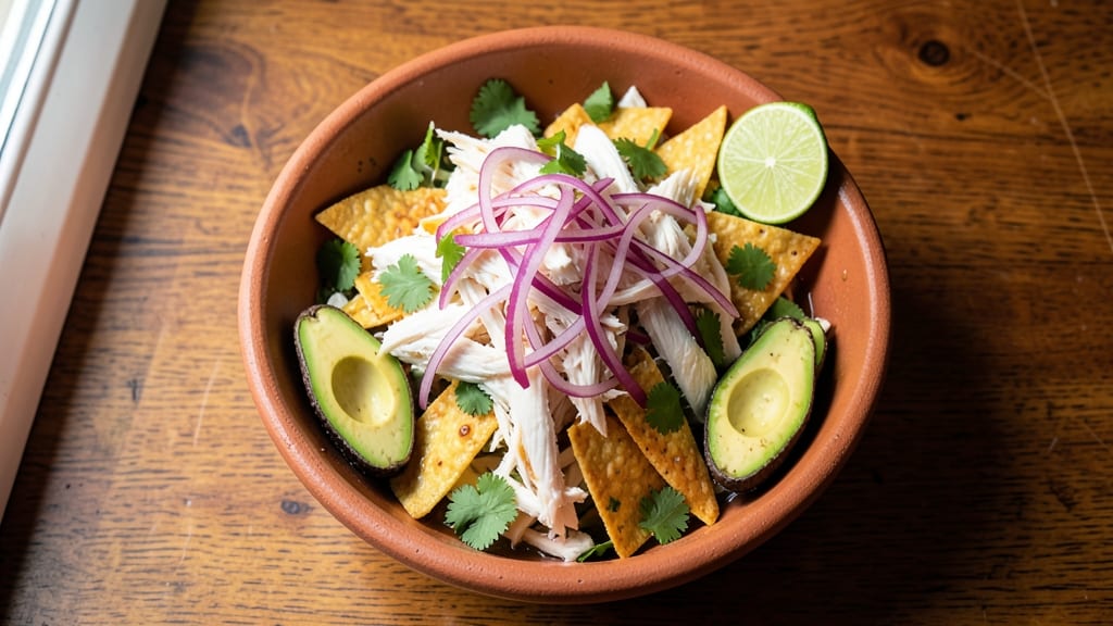 Authentic Mexican Chicken Salad Recipe: Zesty Lime and Cilantro Brightness With Crispy Tortilla Strips