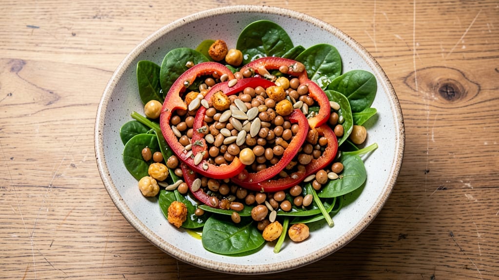 Iron Rich Vegetarian Salad Recipe: Power-Packed Greens With Plant-Based Protein