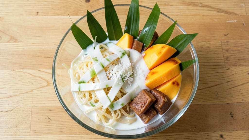 Buko Pandan Fruit Salad Recipe: Fragrant Pandan and Young Coconut Delight