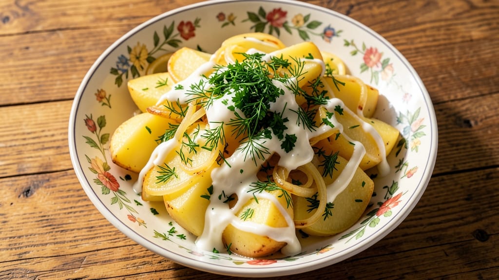 Armenian Potato Salad Recipe: Herb-Infused Yogurt Base with Smoky Garlic Kick