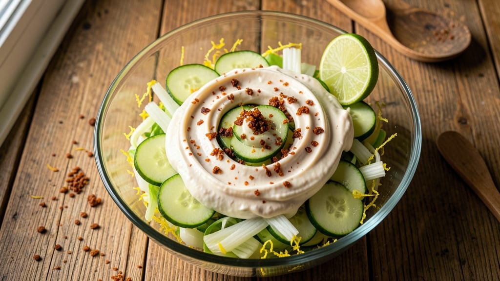 Bartaco Spicy Cucumber Salad Recipe: Celery Crown Crunch With Chipotle Cream Cheese Kick
