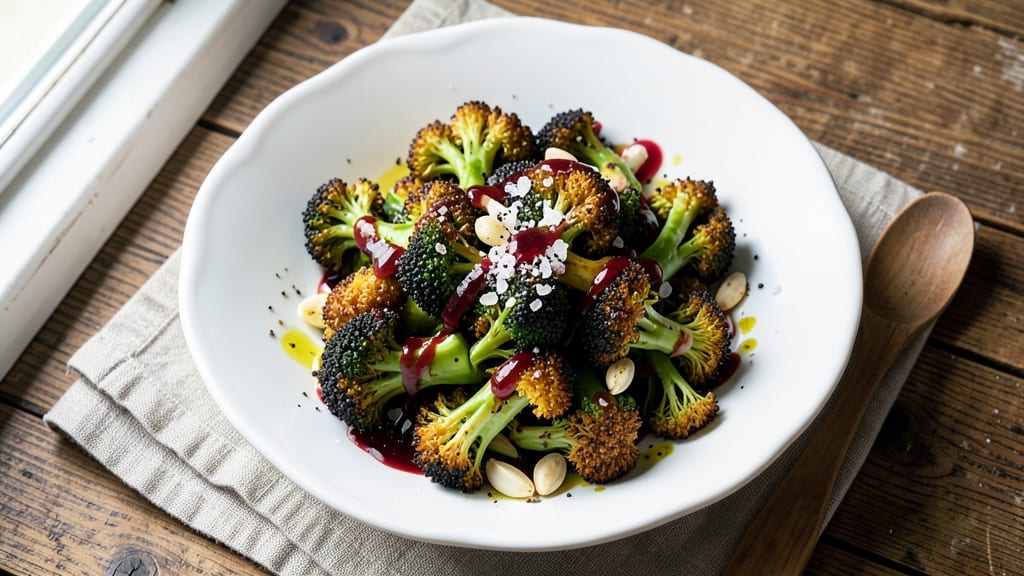 Broccoli Burst Salad Recipe: Crispy Roasted Florets with Creamy Herb Dressing