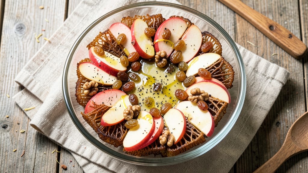 Apple Celery and Raisin Salad Recipe: Sweet-Savory Balance With Crunchy Celery Crowns