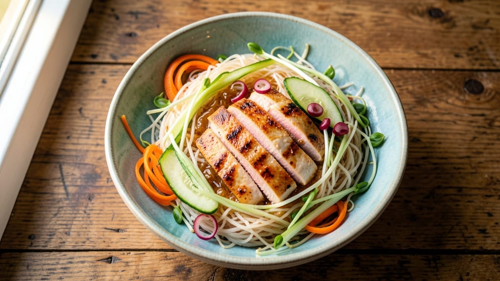 Asian Vermicelli Noodle Salad Recipe: Bright Lime-Peanut Dressing with Crunchy Shallots