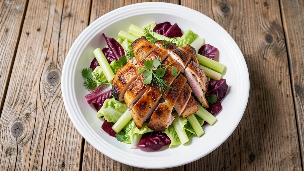 Fresh Market Rotisserie Chicken Salad Recipe: Shredded Chicken and Celery Crown Crunch
