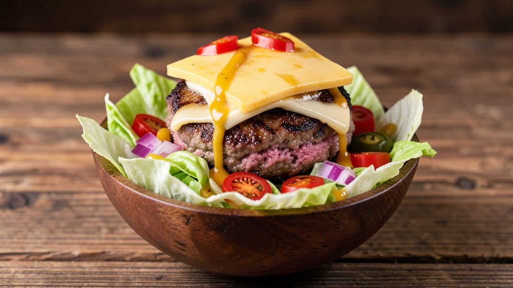 Big Mac Cheeseburger Salad Recipe: Crispy Crowns and Creamy Sauce Fusion